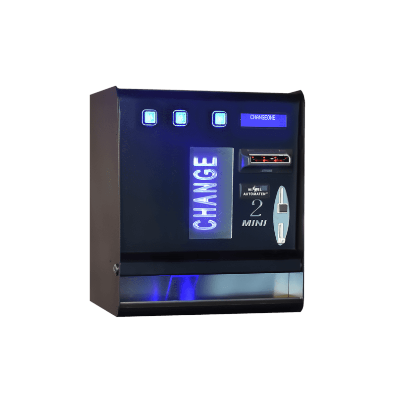 ypex hyra 2 wisselautomaat voor uitgifte van zowel consumptiemunten als muntgeld